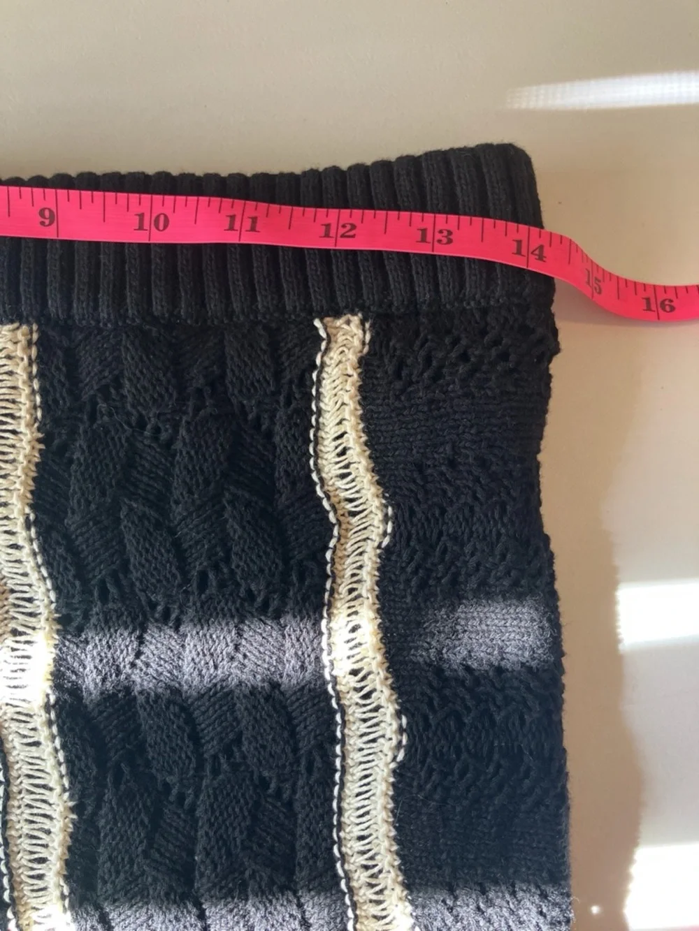 Central Park West High-Rise Wide-Leg Crochet-Knit Pants Novelty Stitch Small NWT - Picture 9 of 15